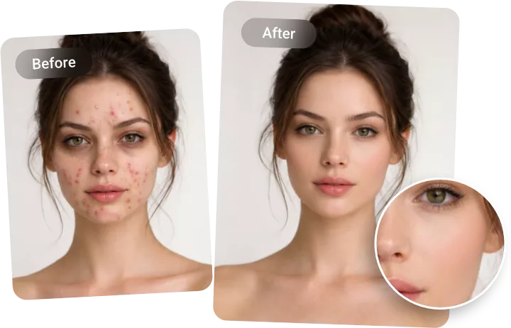 Try AI Face Retouch Feature 
