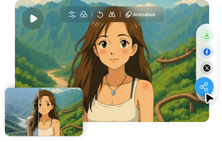 Share, Export and Edit Your Cartoon with Ease