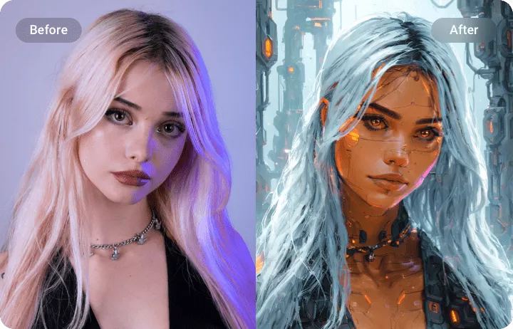 Turn Your Portrait into a Cyberpunk Avatar
