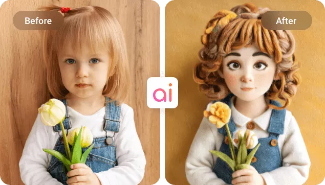 AI Felt Art Photo Maker with High Precision