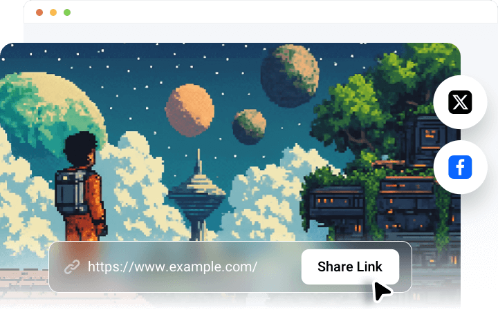 Share Your Pixel Art in Ways You Like