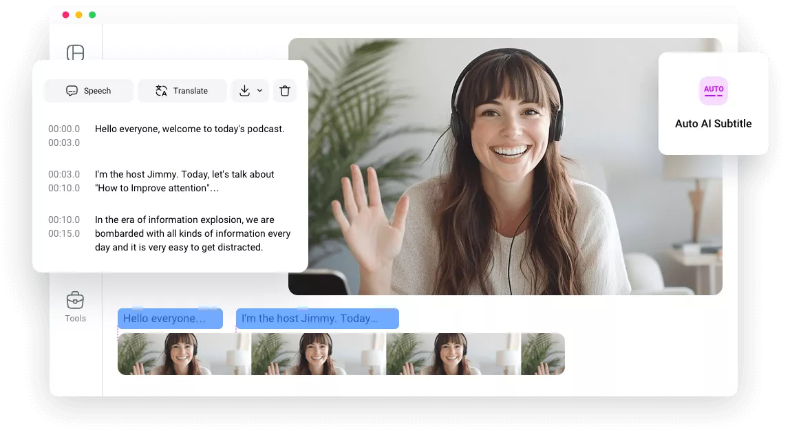 AI Podcast Transcription Tool