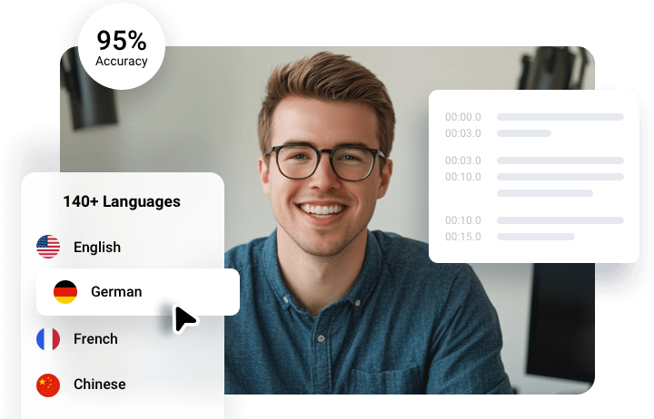 Podcast Transcription in 140+ Languages