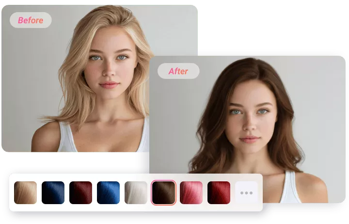 Experiment with Hair Colors