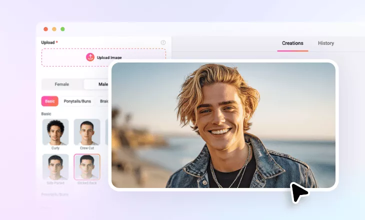 How to Use the Short Hair Filter in FlexClip?