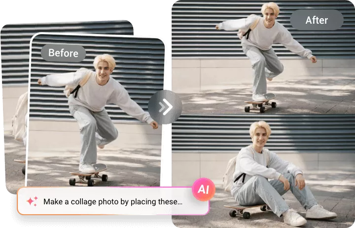 Easily Create Side by Side Photo with AI