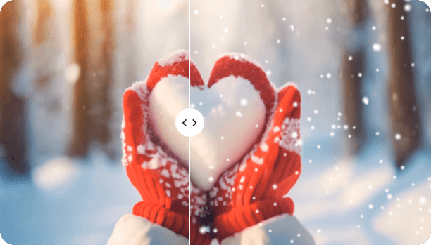Snow Video Effects Suitable for Various Videos