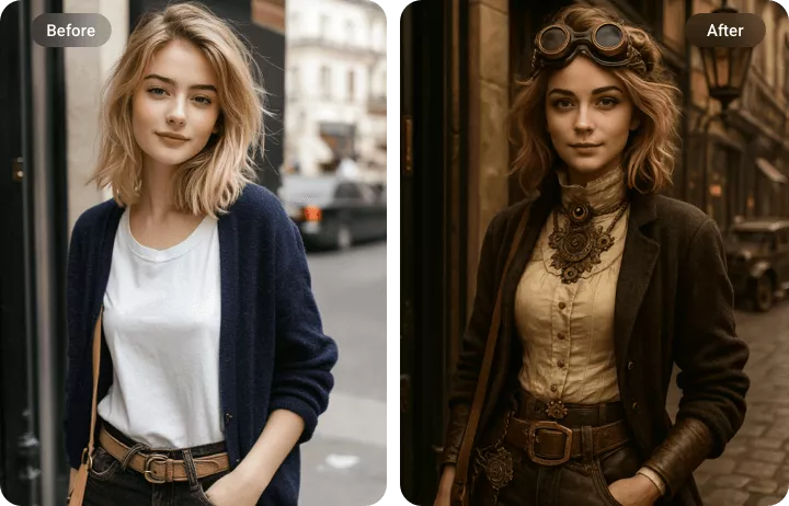 Generate Steampunk from Image: Transform Your Photos with Vintage Futuristic Style