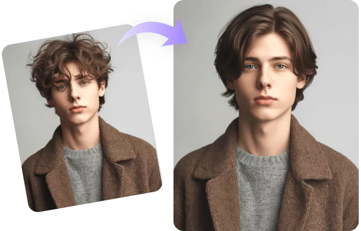 Prueba virtualmente un corte de pelo liso con un solo clic