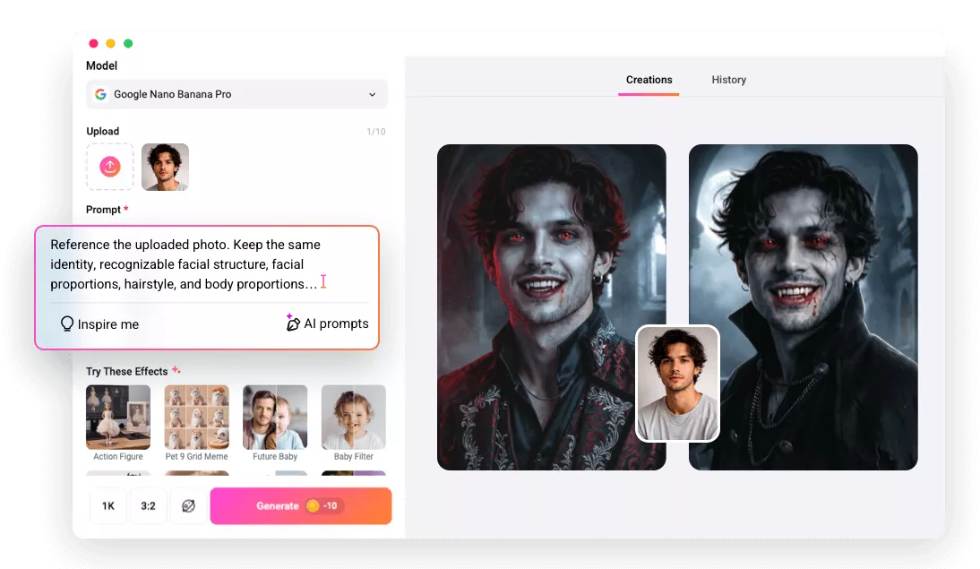 AI Vampire Filter Online