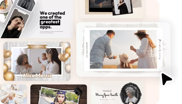 Abundant Video Templates Designed with Frames