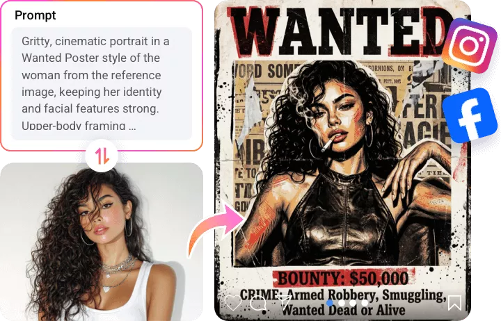 適合任何場合的高質量通緝令海報