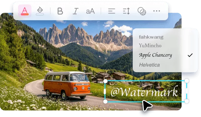 Customize Watermark Layout in Your Way