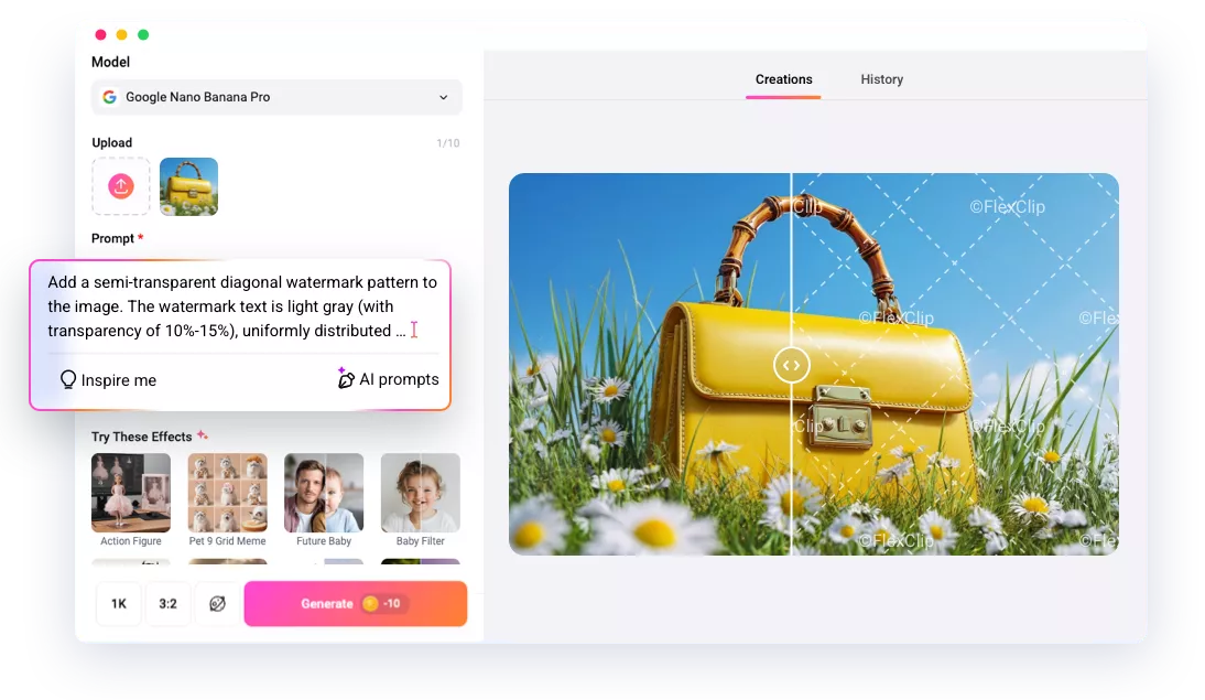 Watermark Photo Online with AI