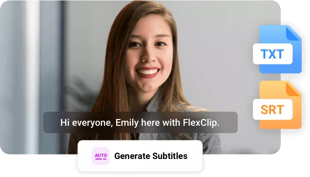 Generate Subtitles and Transcript for Your Recording
