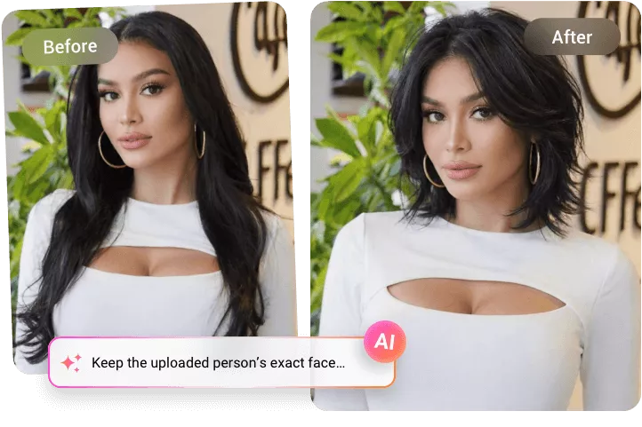 Realistic Wolf Cut Hairstyle Try on