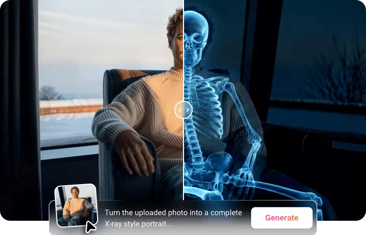 轻松几步，将照片变为 X 光效果