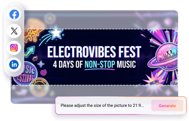 一鍵調整尺寸，重複利用