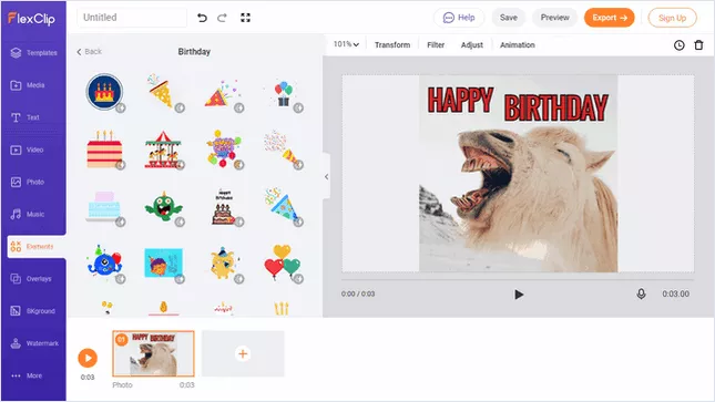 Birthday Video eCard: GIF
