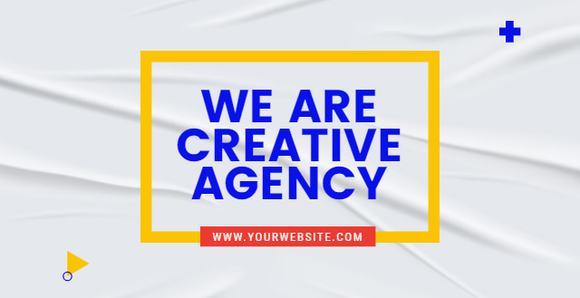 一個網址和一句英文：We are creative agency.