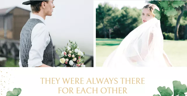 A Young Couple in Wedding Clothes