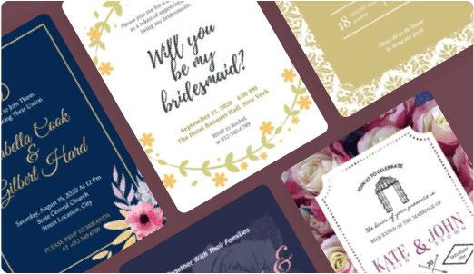 Free templates of wedding invitation cards