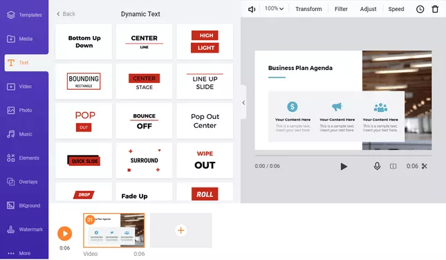 Dynamic Texts and Titles for Infographic