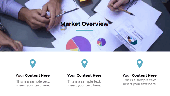 Market with Infographics Video