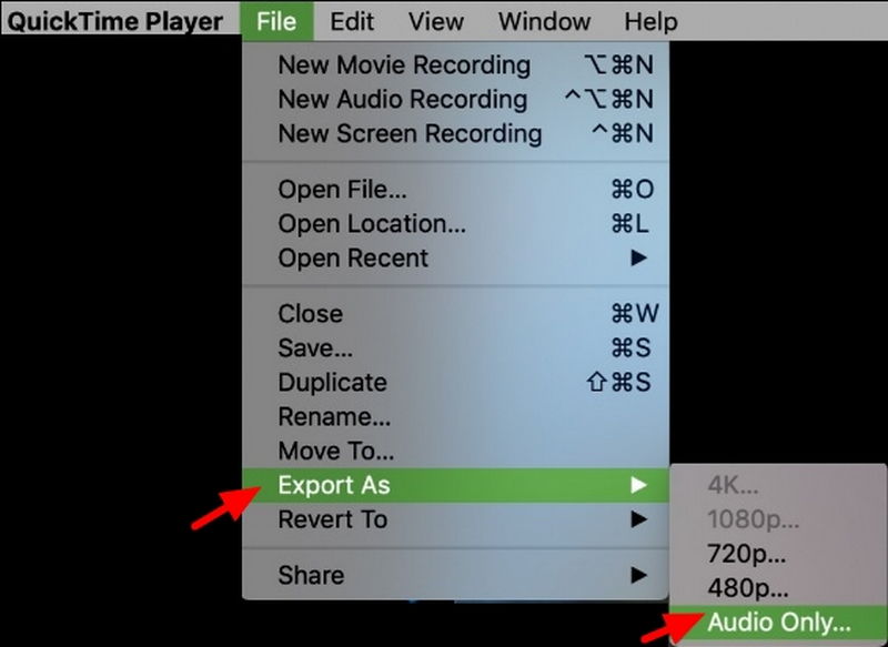 QuickTime Player - Audio Extractor for Mac