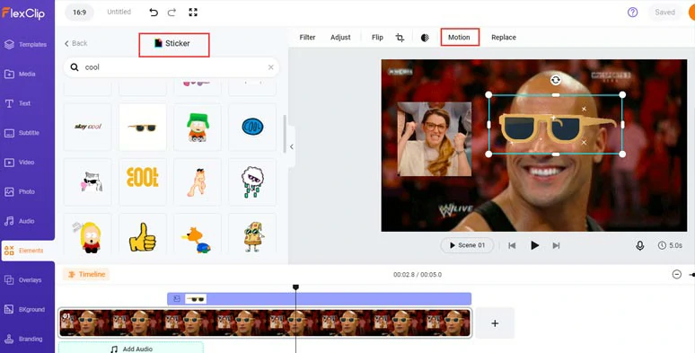 Overlay funny GIF stickers on a GIF and animate it