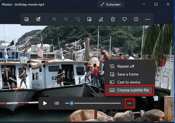 Add Subtitles to Video Using Movies & TV App