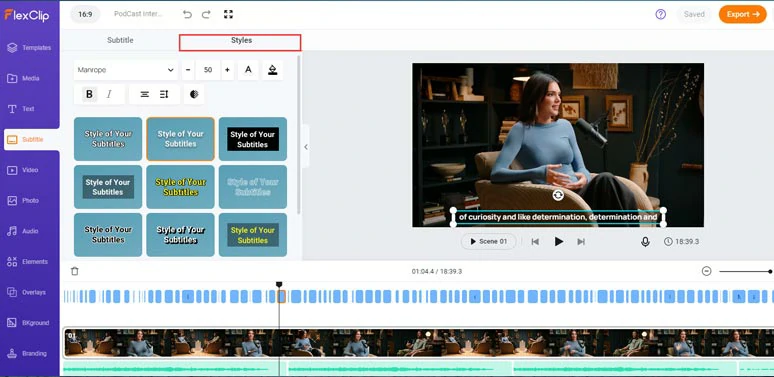 Make Configurations of the Auto-subtitle Feature