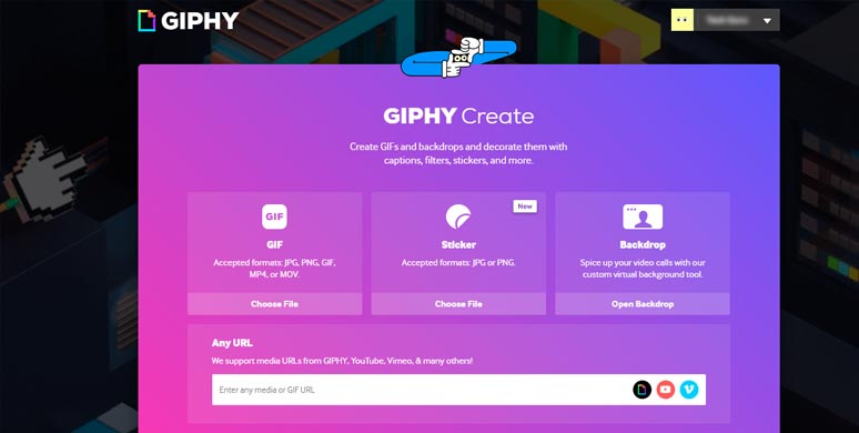 Make animated GIFs by GIPHY