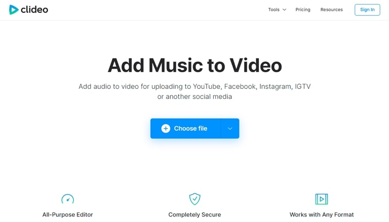 Audio to Video Converter - Clideo