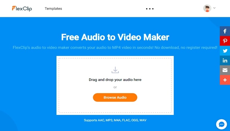 Audio to Video Converter - FlexClip