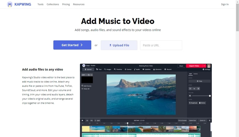 Audio to Video Converter - Kapwing