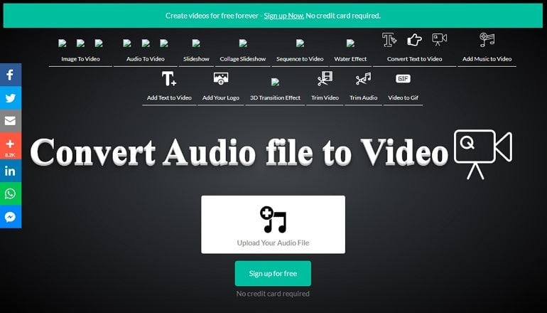 Audio to Video Converter - Voice2V