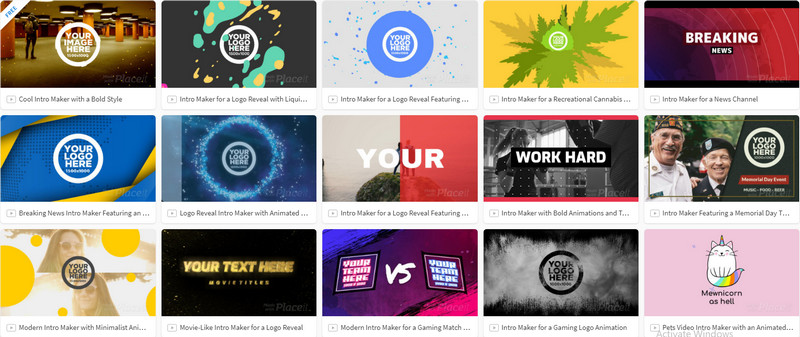 Placeit Intro Templates