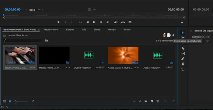 Best Collaborative Video Editing Software for PC/Mac - Adobe Team Projects