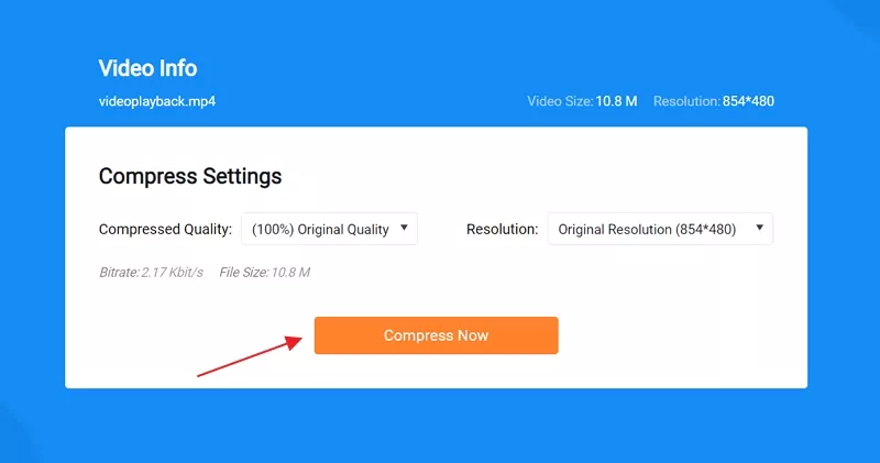 How to Compress A Video on Mac with FlexClip - Step 2