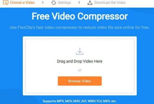 Use FlexClip for Video Compression