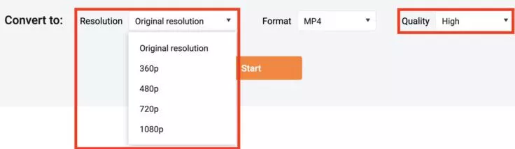 Convert to the best resolution of Facebook cover video