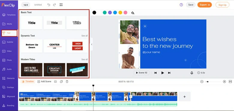 Add Text to Your Farewell Video