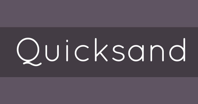 Best Fonts for Video: Quicksand