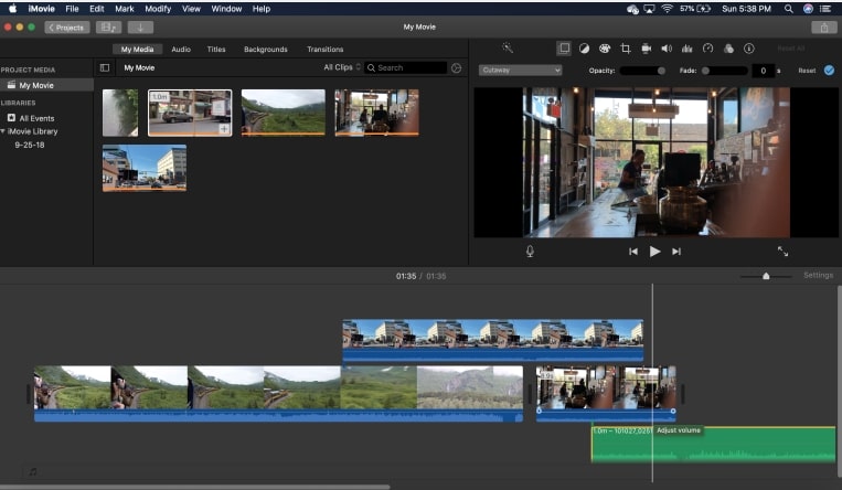 Frame by Frame Video Editor - iMovie