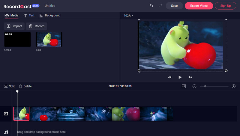 Free Online Video Editor No Watermark - RecordCast