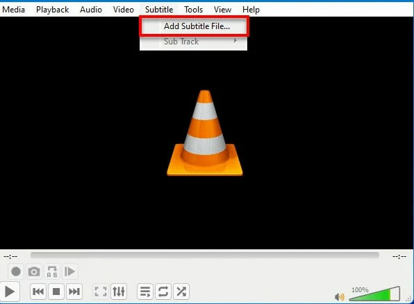 Add VTT File to MP4 Video with VLC