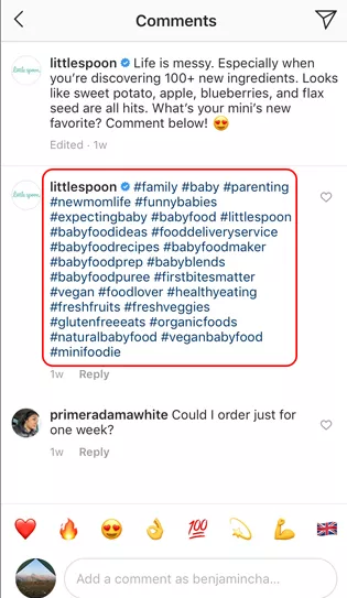Add trendy and relevant hashtags for your Instagram post