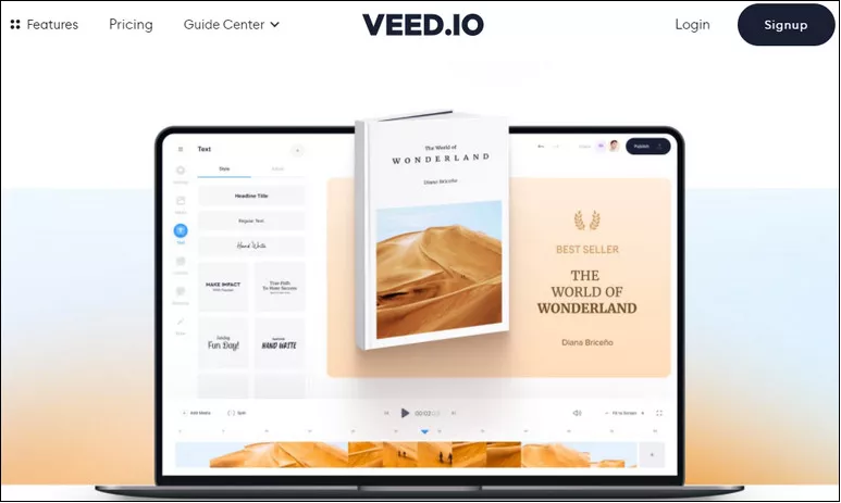 Online Book Trailer Maker - Veed