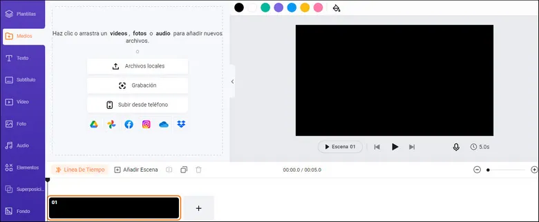 Upload your footage to FlexClip